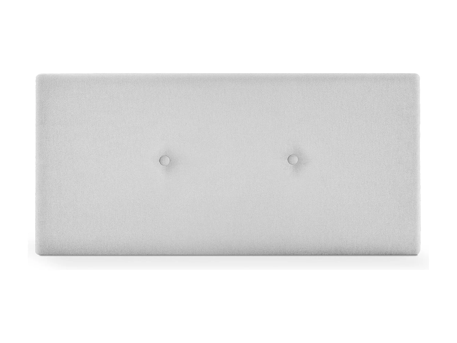 DHOME Tête de lit en tissu Aqualine lisse avec Boutons 95x50cm Lits 90 - Gris perle