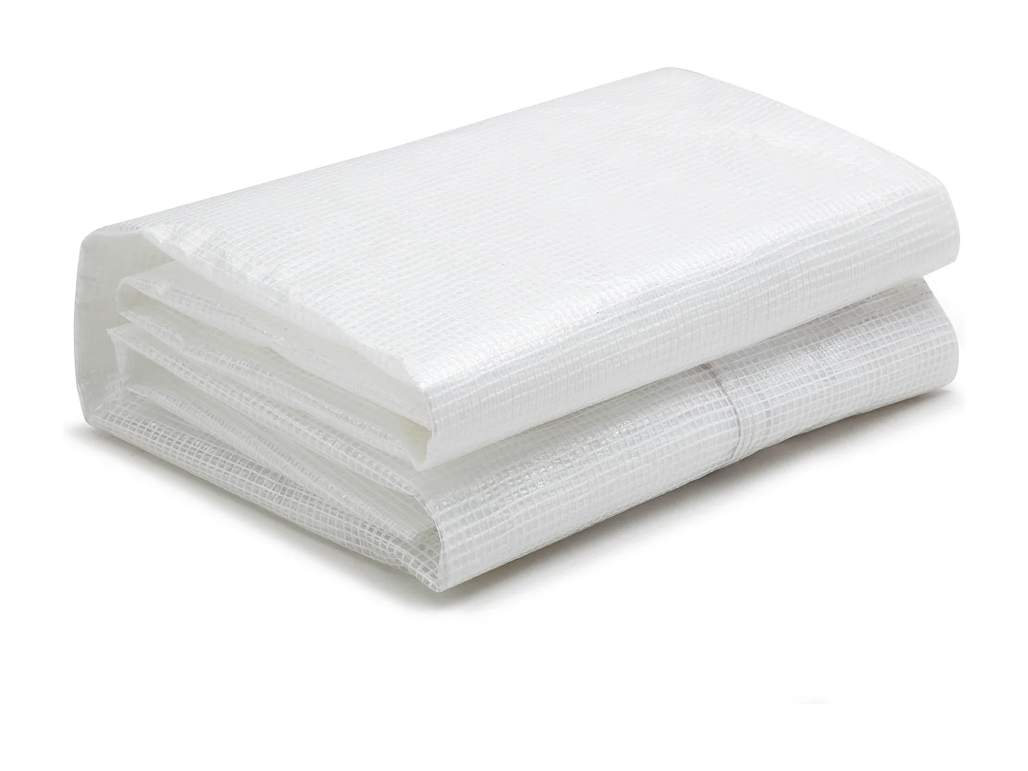 Erstatningsdæksel til tunneldrivhus med dør 6 m² - L200 x B300 x H200 cm - Hvid - ALOCASIA