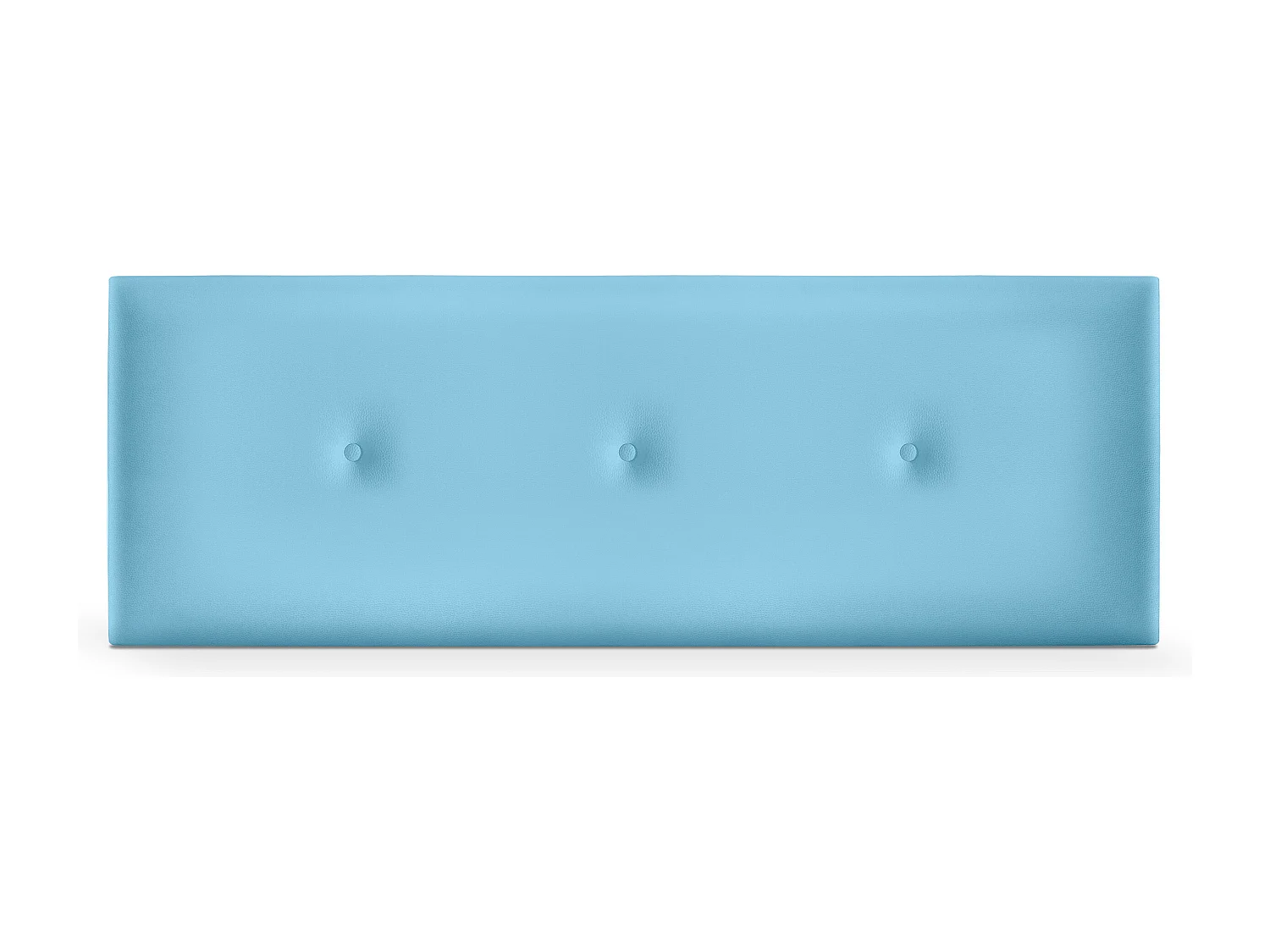 DHOME Testiera in de Similpelle Liscia con bottoni 150x50cm Letti 150 - Cielo blu