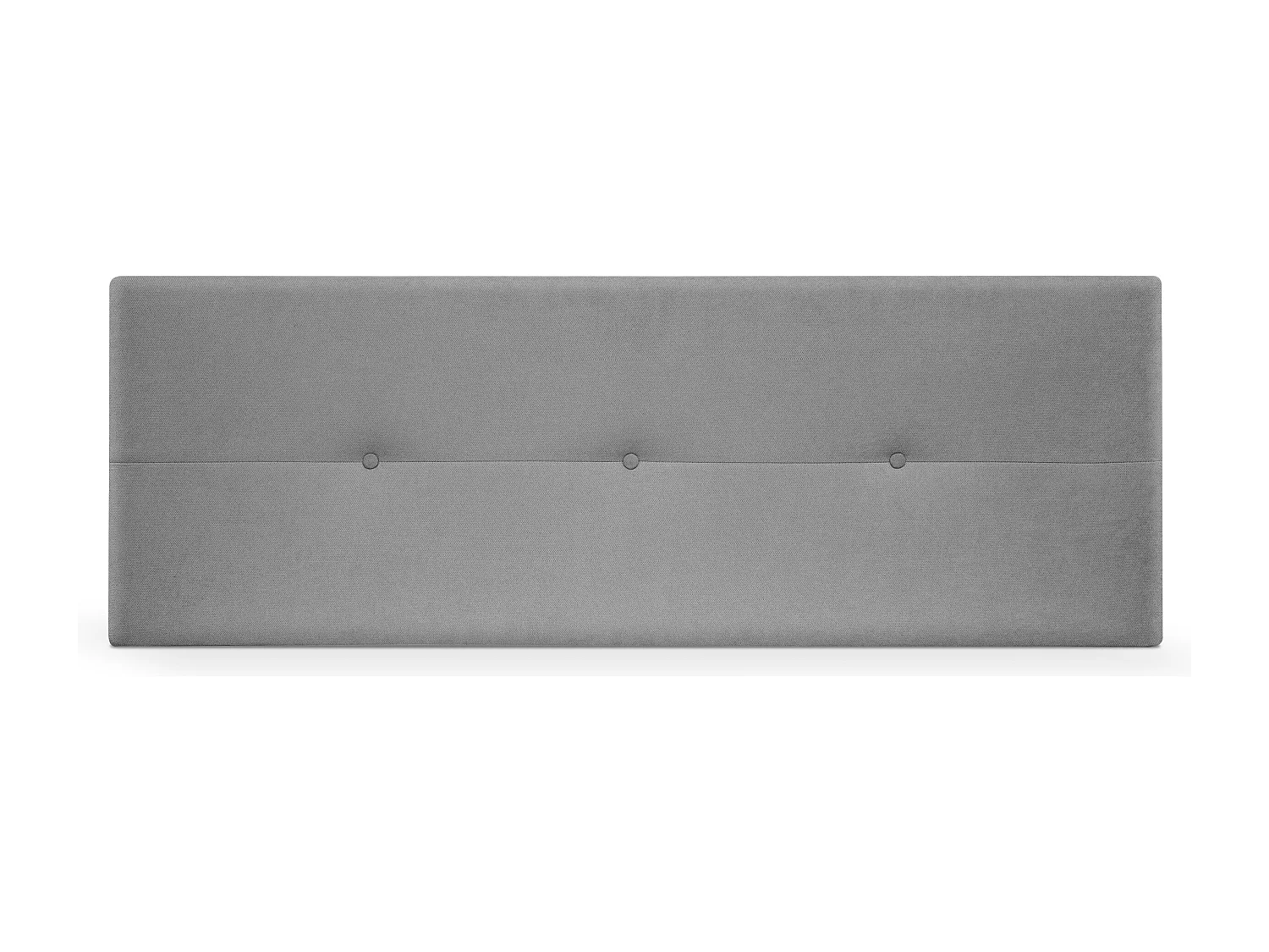 DHOME Aqualine Kopfteil aus Stoff mit Knöpfen 145x50cm Betten 135/140 - Grau