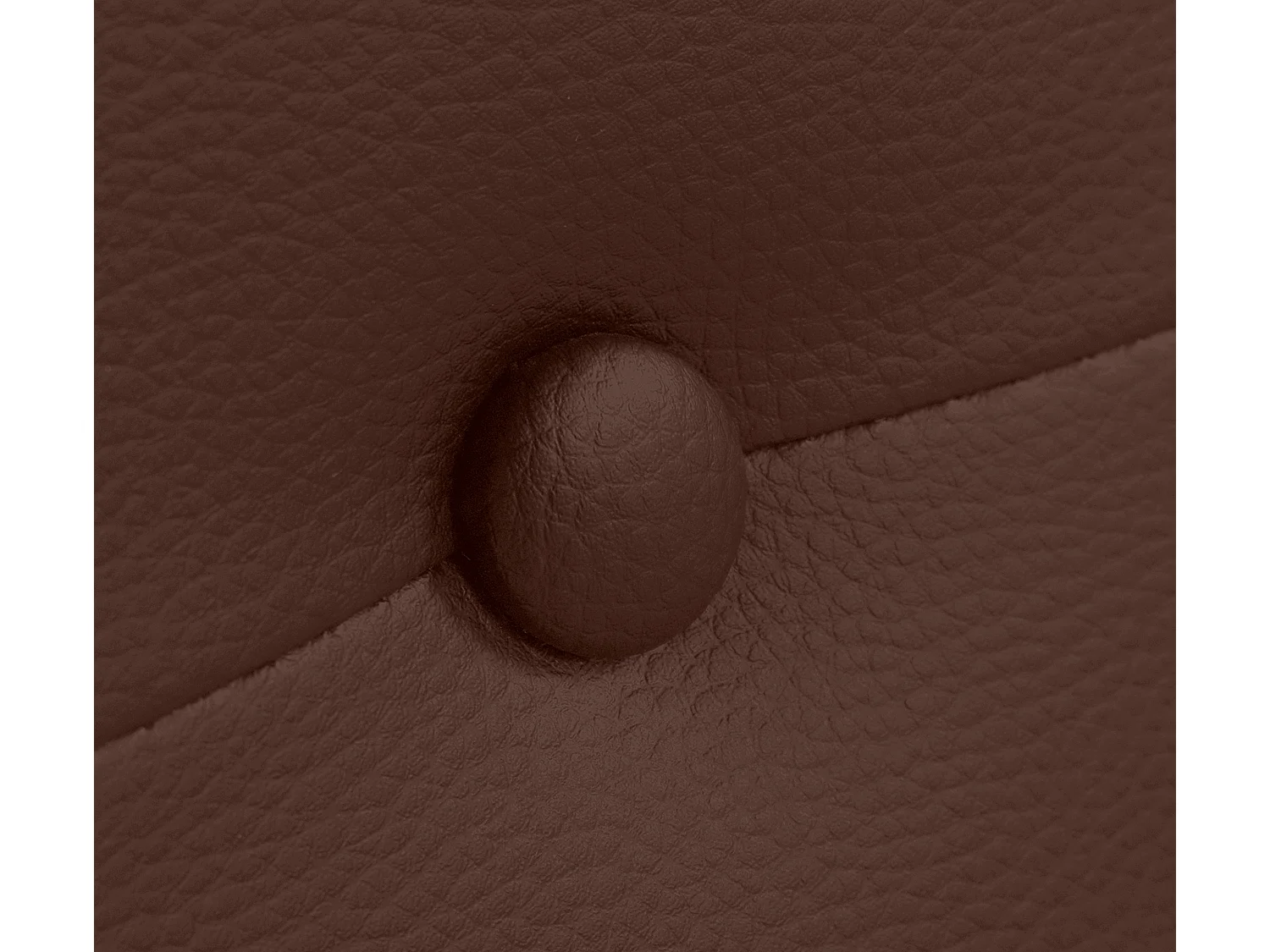 DHOME Kunstleer hoofdeinde met knopen 110x105cm met bedpoten 105 - Chocolade