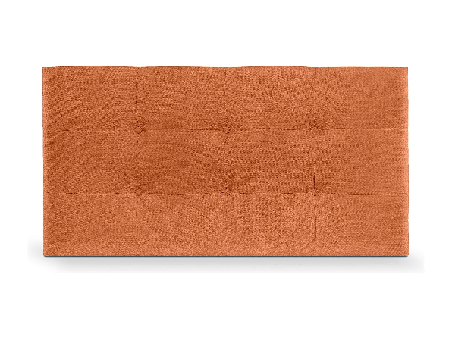 DHOME Hoofdeinde van Stof Aqualine Gecapitonneerd 90x60cm Bedden 80/90 - Oranje