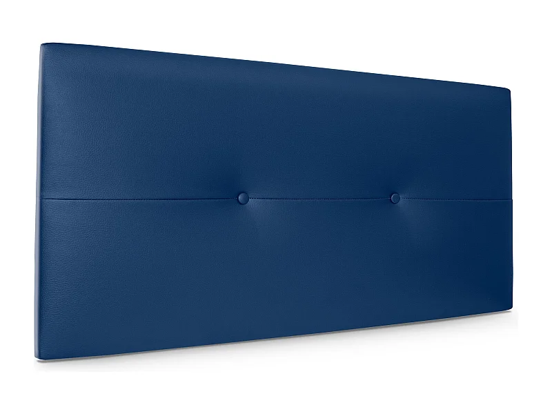 DHOME kunstleer hoofdeinde met knopen 110x50cm bedden 105 - blauw