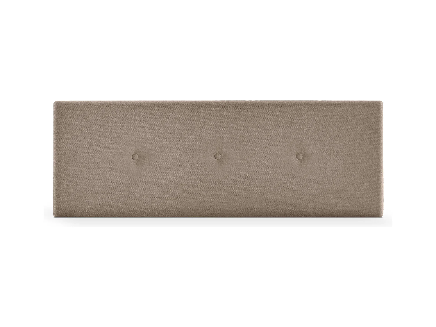 DHOME Testiera in de Tessuto Aqualine Liscio con bottoni 150x50cm Letti 150 - Terra
