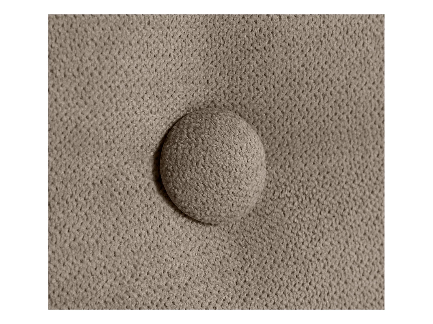 DHOME Testiera in de Tessuto Aqualine Liscio con bottoni 150x50cm Letti 150 - Terra