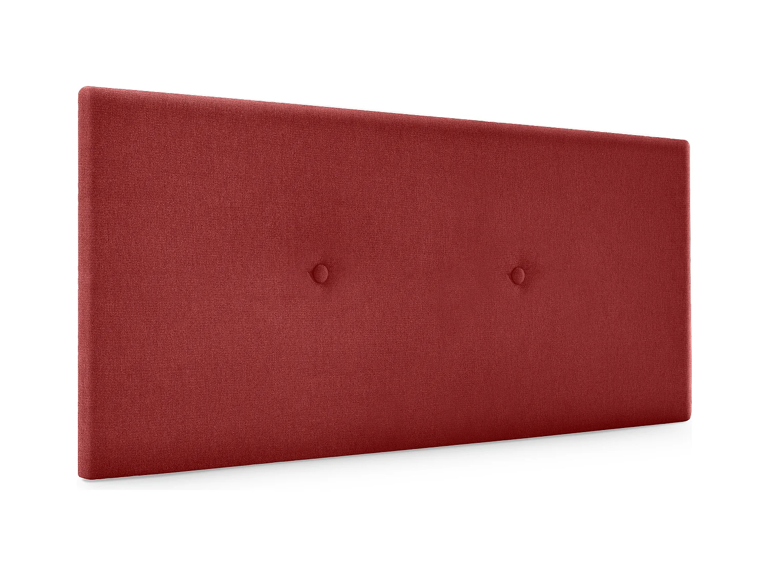 DHOME Testiera in de Tessuto Aqualine Liscio con bottoni 95x50cm Letti 90 - Rosso