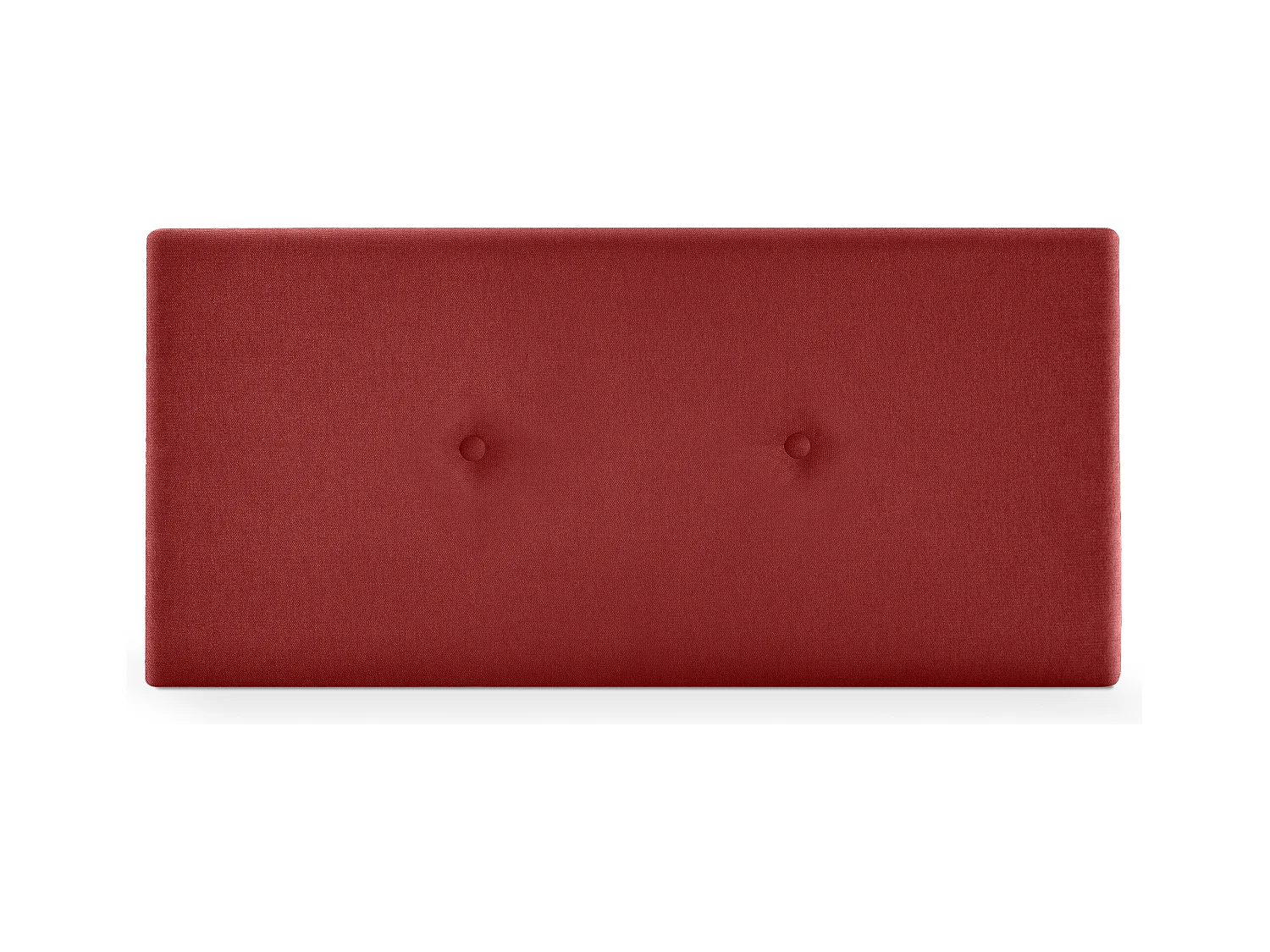 DHOME Testiera in de Tessuto Aqualine Liscio con bottoni 95x50cm Letti 90 - Rosso