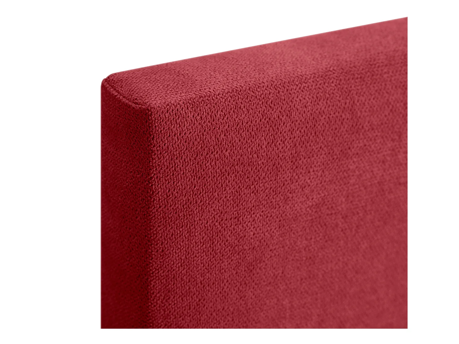DHOME Testiera in de Tessuto Aqualine Liscio con bottoni 95x50cm Letti 90 - Rosso