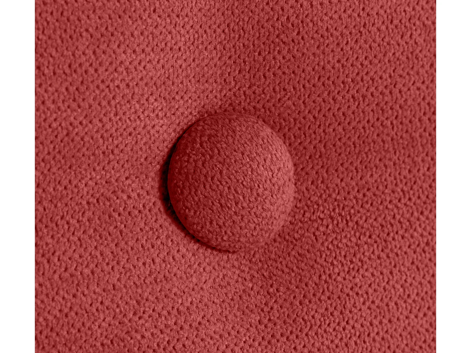 DHOME Tête de lit en tissu Aqualine lisse avec Boutons 95x50cm Lits 90 - Rouge