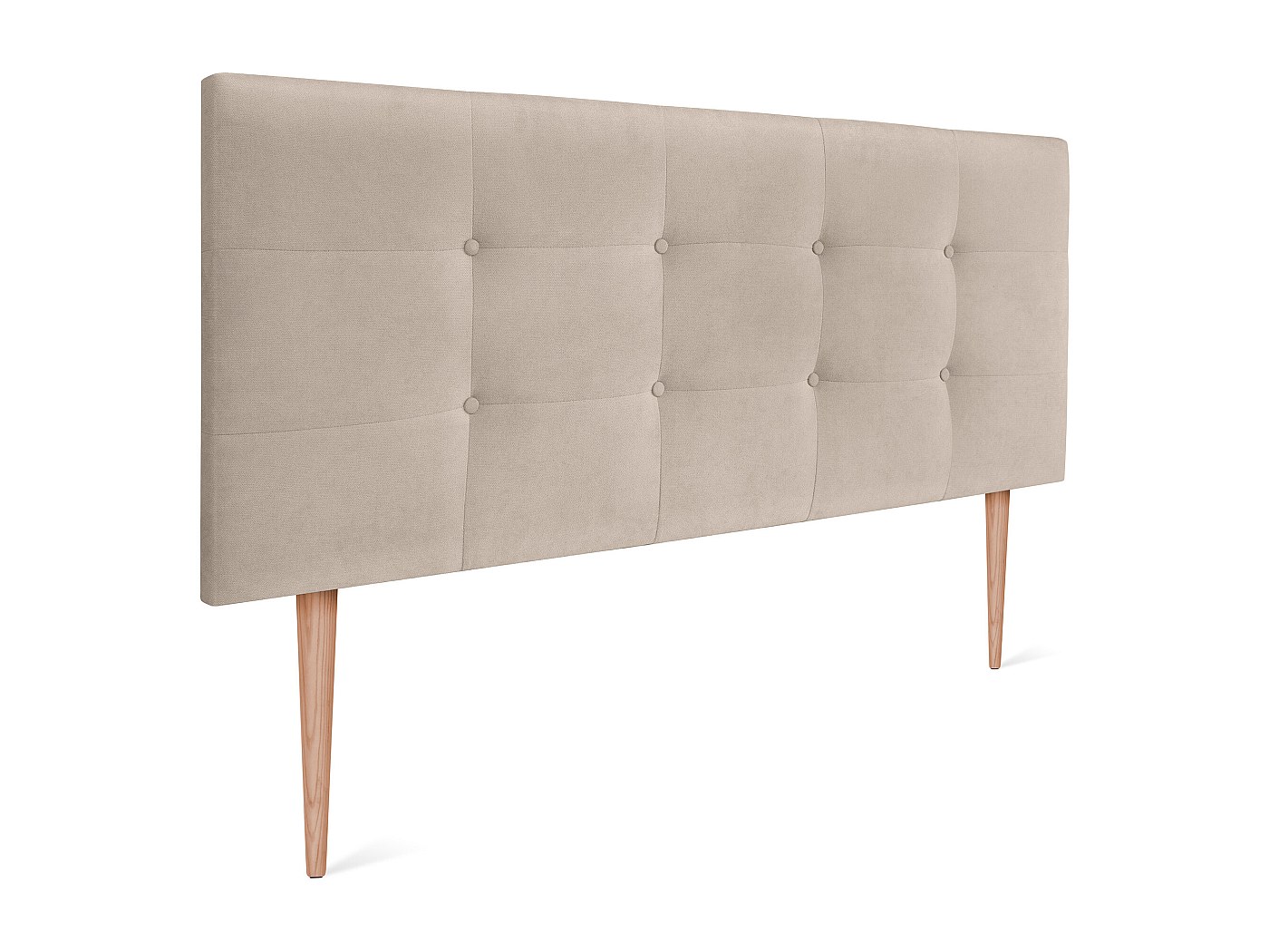 DHOME Glad kunstleer hoofdeinde 150x50cm bedden 150 - lichtblauw