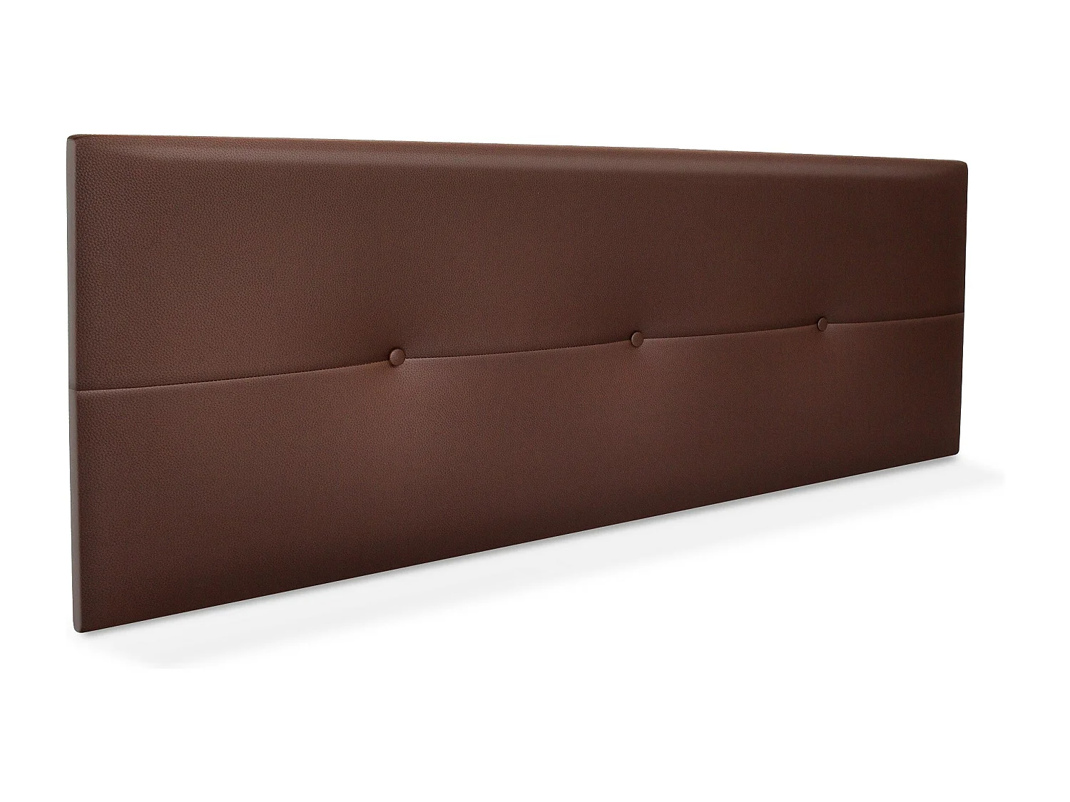 DHOME Cabeceira de  Couro sintético com Botões 160x50cm Camas 150/160 - Chocolate