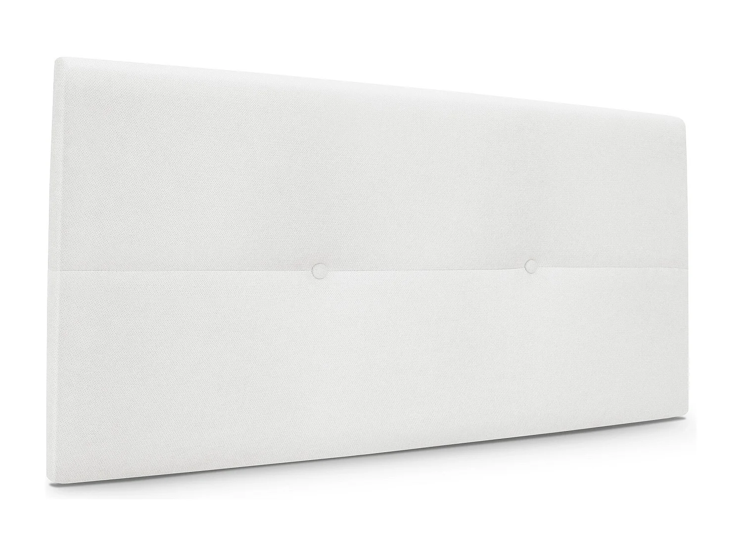 DHOME Testiera in de Tessuto Aqualine con bottoni 105x50cm Letti 105 - Bianco