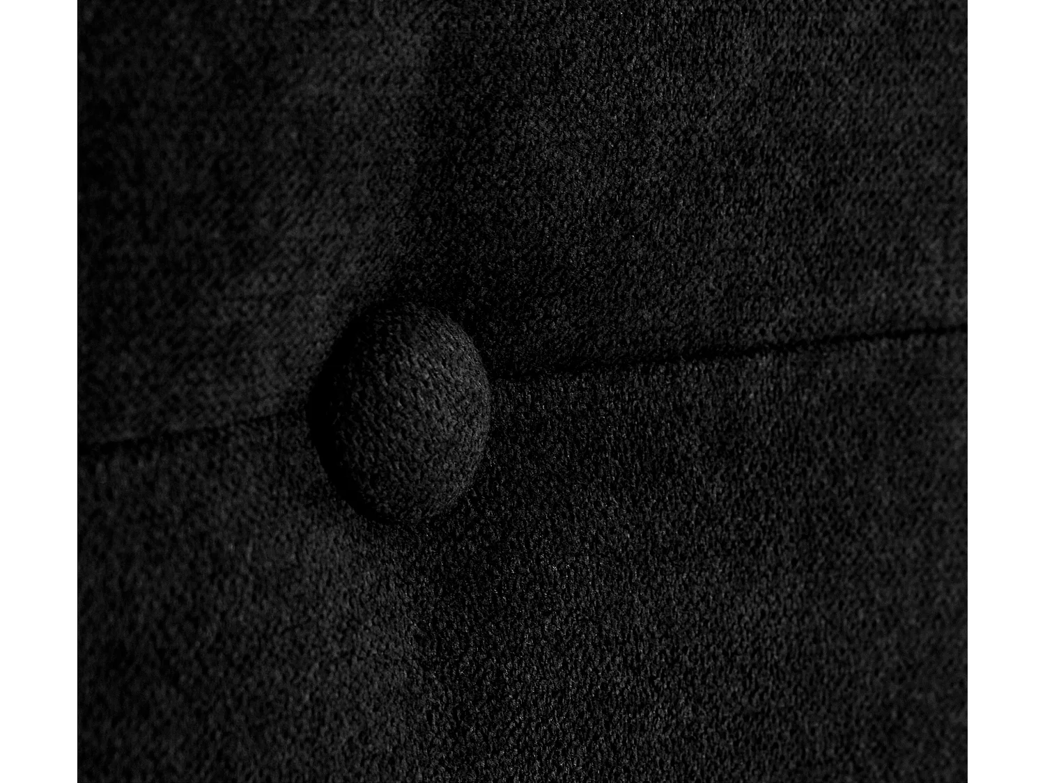 DHOME Cabeceira de  Tecido AquaLinho com Botões 150x50cm Camas 150 - Preto