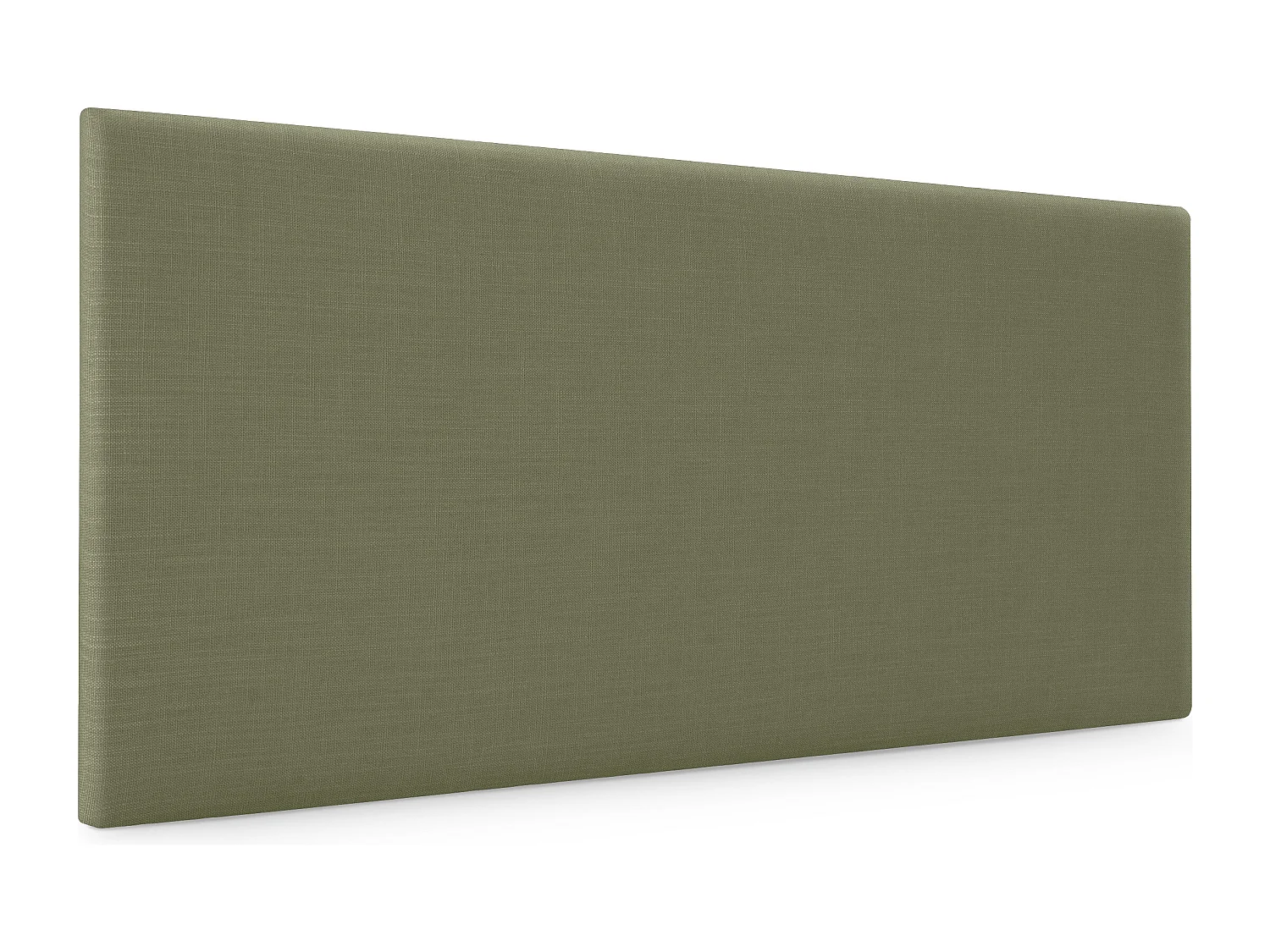 DHOME Tête de lit en lin naturel lisse 90x50cm Lits 80/90 - Vert