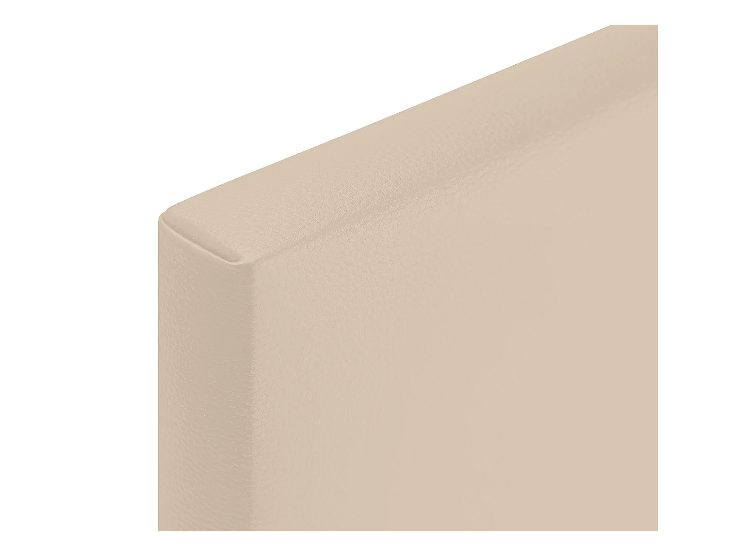 DHOME Testiera in de Similpelle Liscia con bottoni 110x105cm Con le gambe Letti 105 - Beige