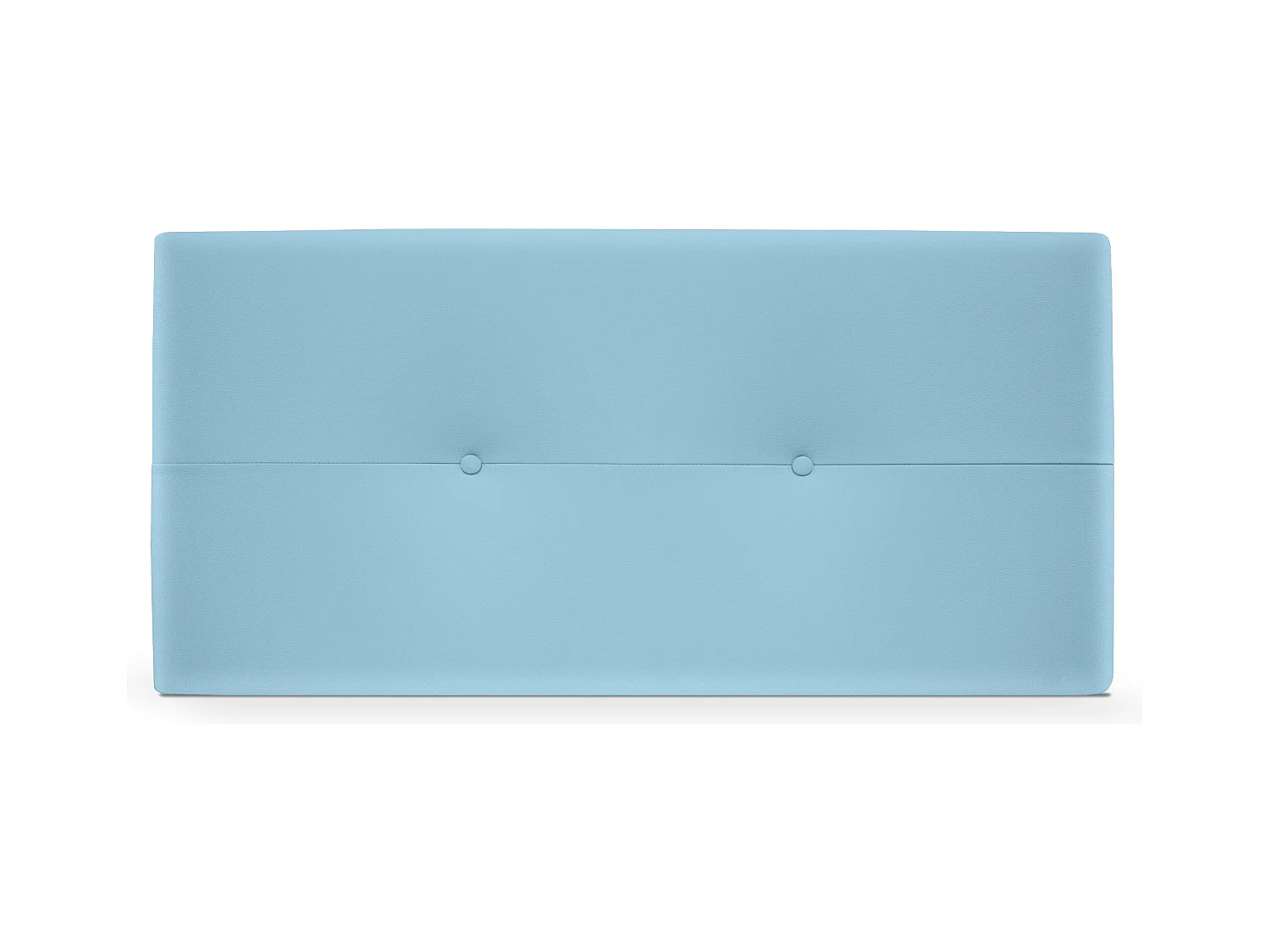 DHOME Kopfteil aus Kunstleder mit Knöpfen 95x50cm Betten 90 - Hellblau