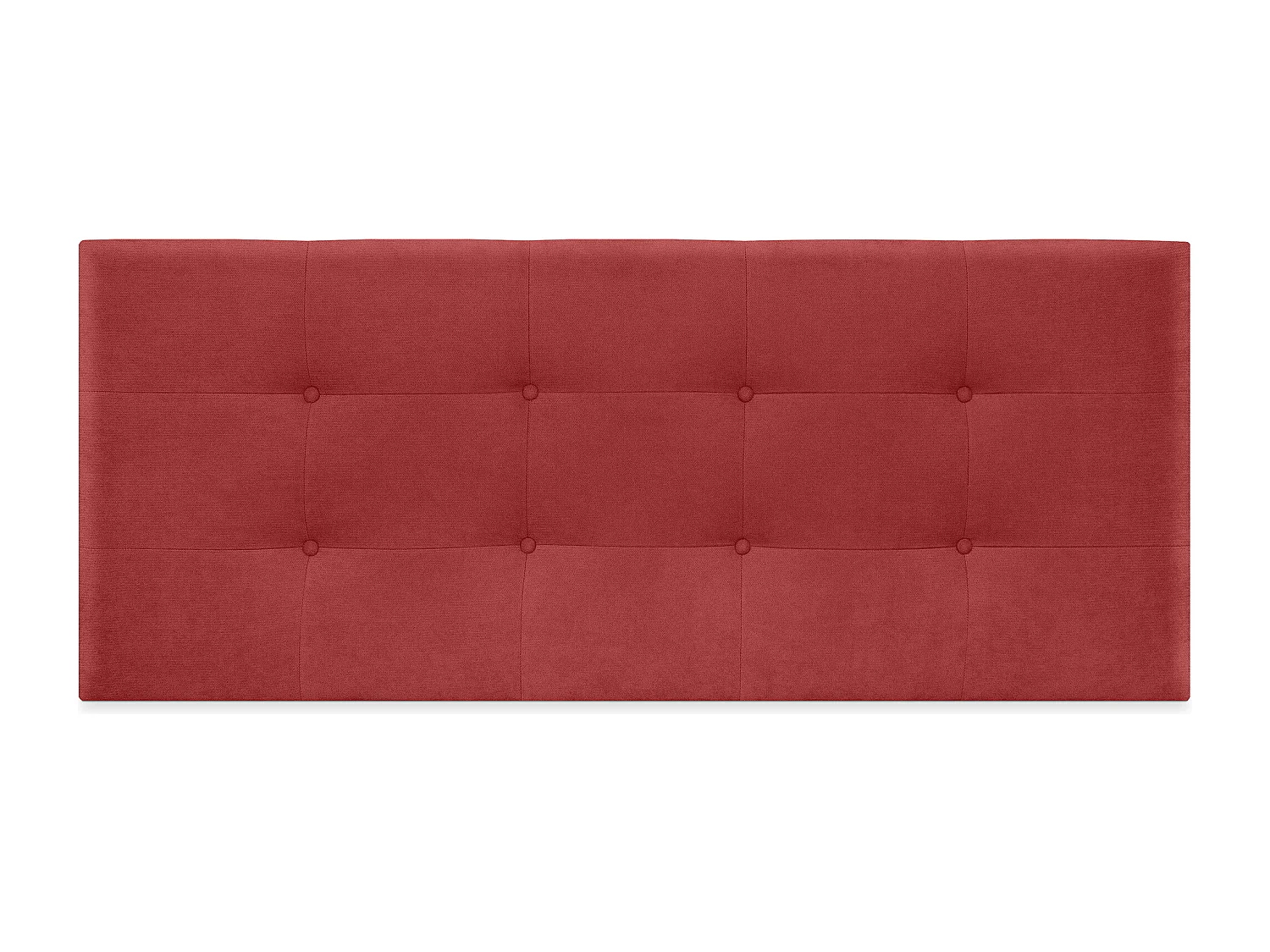 DHOME Aqualine Kopfteil aus getuftetem Stoff, 160 x 60 cm, Betten 150/160 – Rot