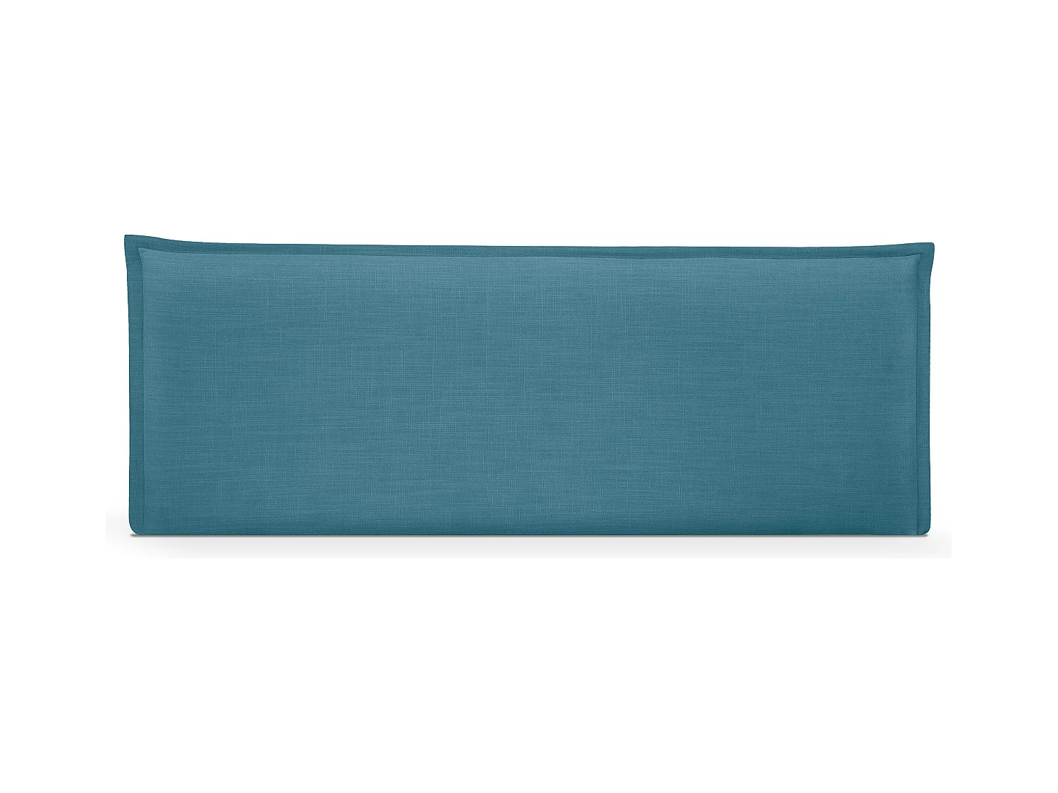 DHOME Cabecero de Lino Natural Liso con Ribete 160x50cm Camas 150/160 - Turquesa