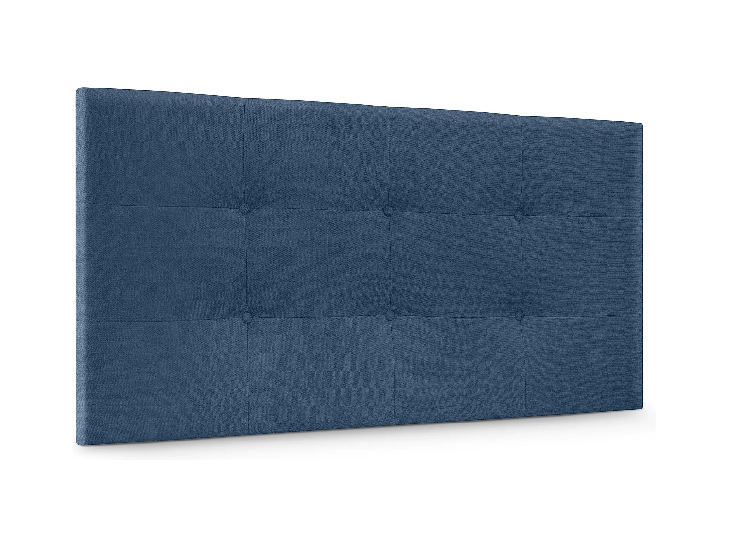 DHOME Tête de lit en tissu Aqualine Capitoné 95x60cm Lits 90 - Bleu