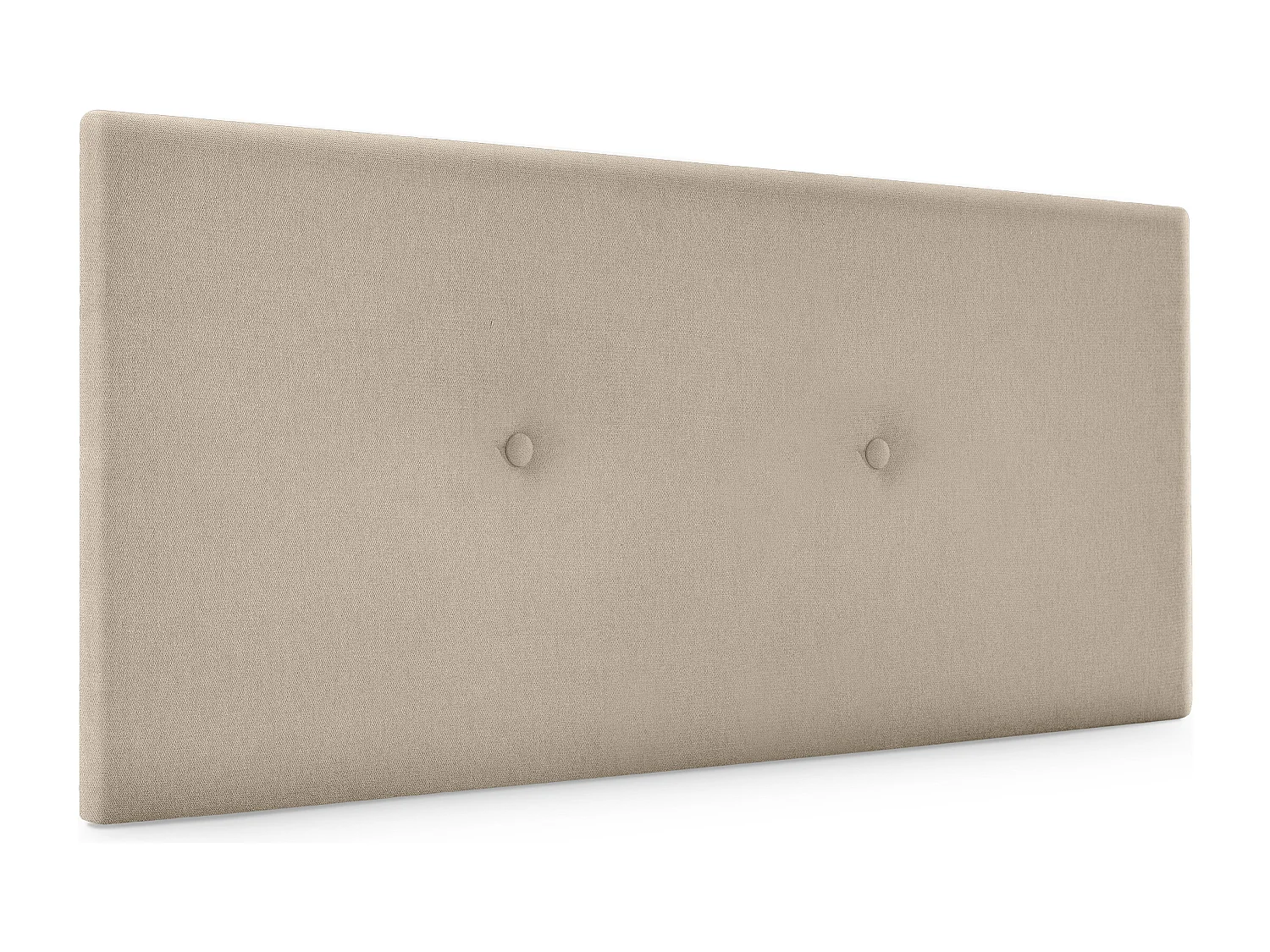 DHOME Tête de lit en tissu Aqualine lisse avec Boutons 110x50cm Lits 105 - Beig