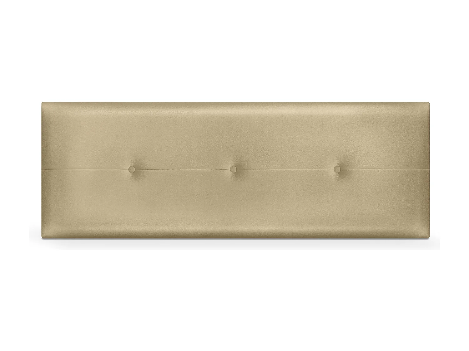 DHOME Cabeceira de  Couro sintético com Botões 145x50cm Camas 135/140 - Champanhe