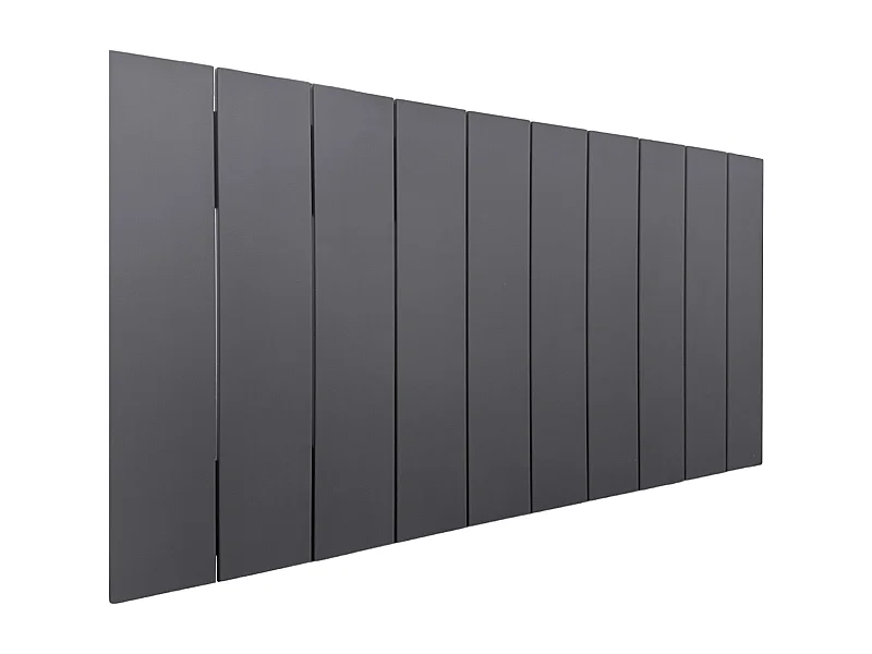 DHOME Recyceltes Holz-Kopfteil MDF Vertikale Palettenform 90x46 Betten 80/90 - Massiv Grau