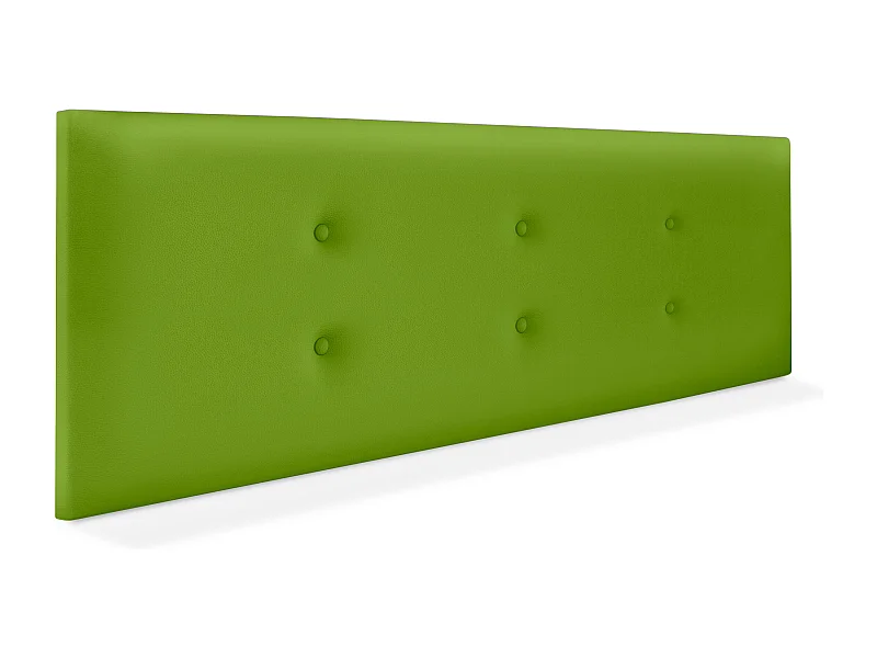 DHOME Tête de lit similicuir avec 2 rangées de boutons 150x50cm Lits 150 - Vert