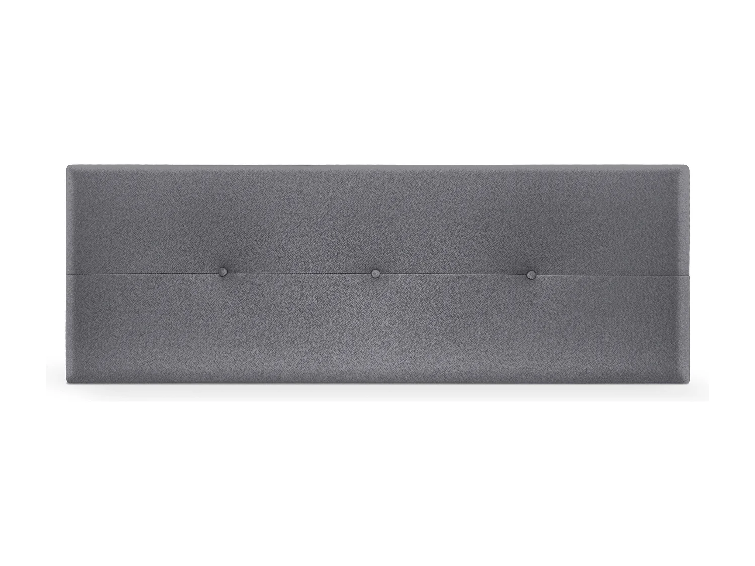 DHOME Testiera in de Similpelle con bottoni 135x50cm Letti 120/135 - Grigio