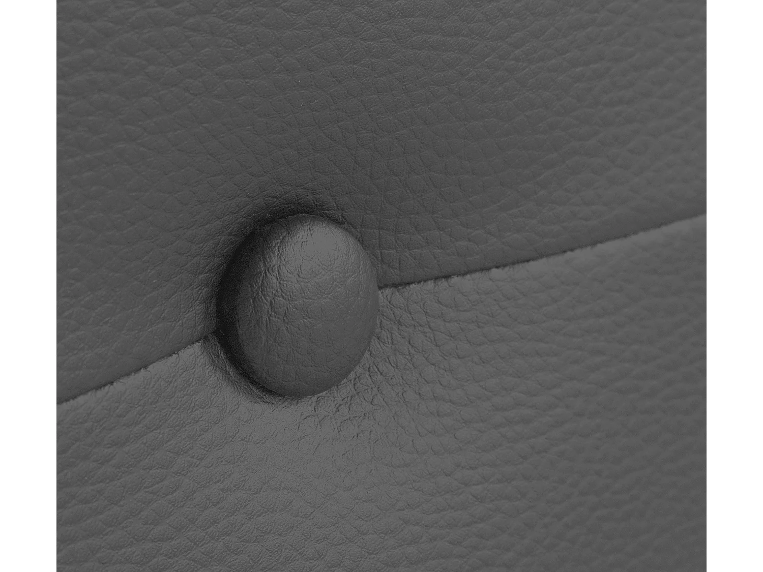 DHOME Tête de lit similicuir avec Boutons 95x105cm avec pieds Lits 90 - Gris