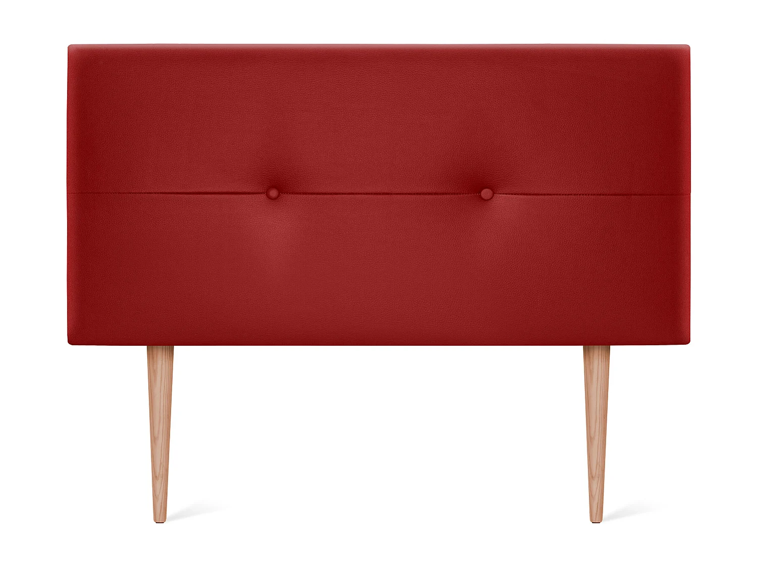 DHOME Kunstleer Hoofdeinde met Knopen 105x105cm met Bedpoten 105 - Rood