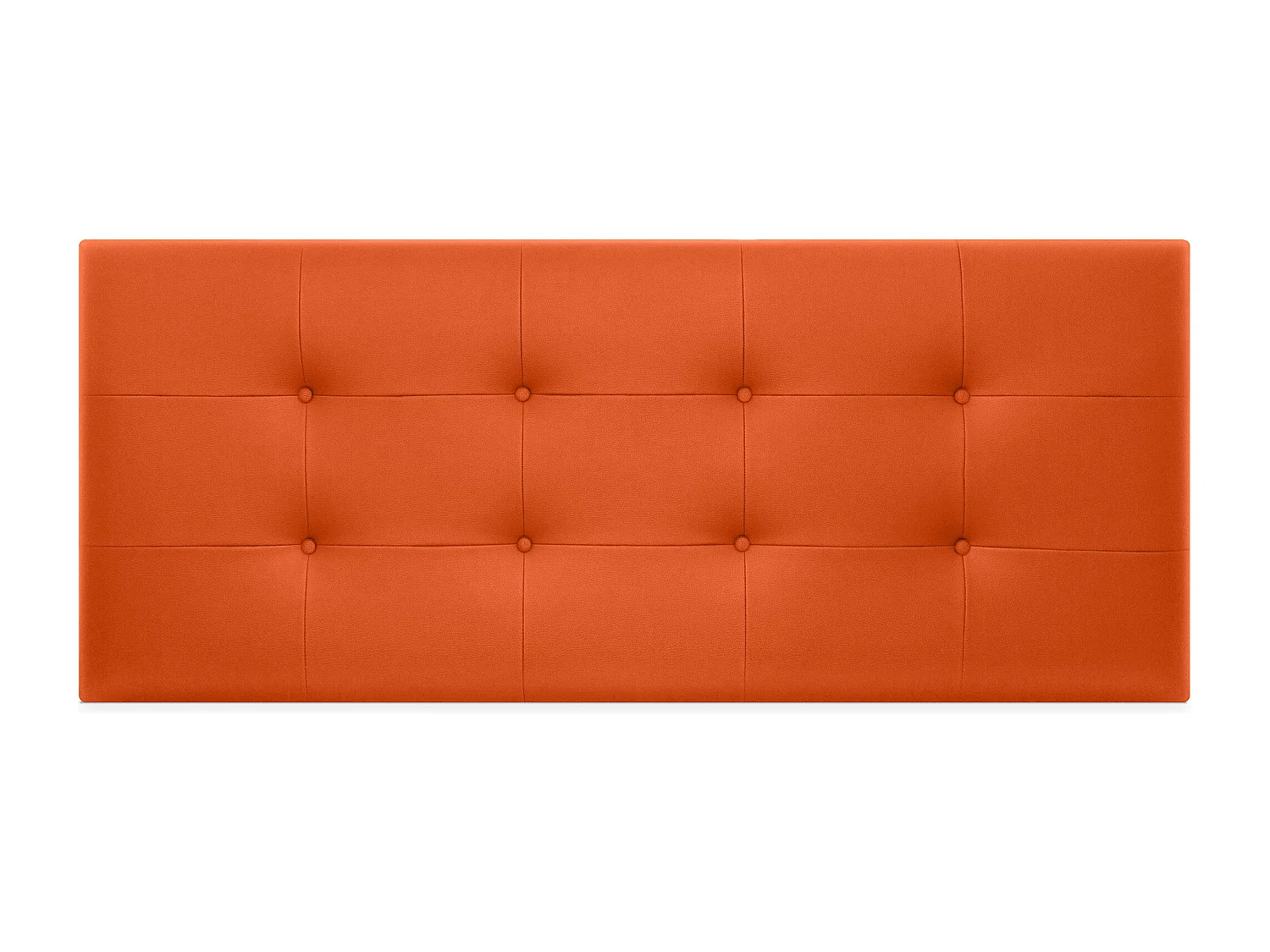 DHOME Cabecero de Polipiel Capitoné 145x60cm Camas 135/140 - Naranja