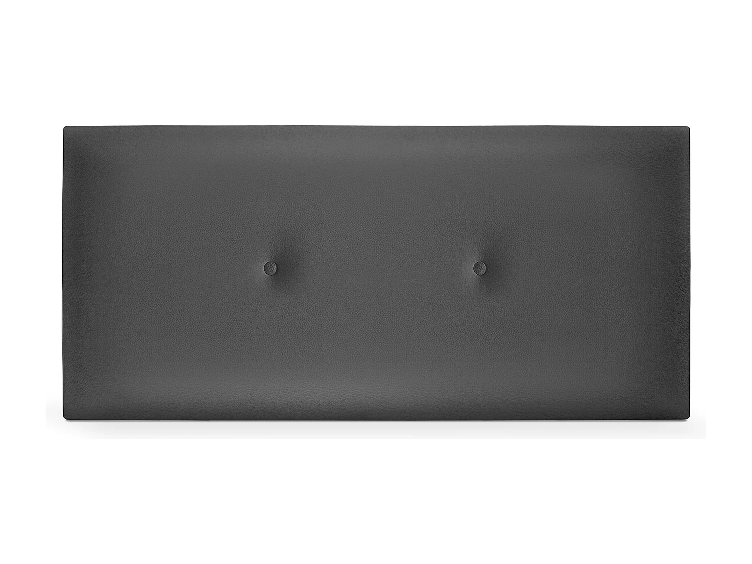 DHOME Testiera in de Similpelle Liscia con bottoni 110x50cm Letti 105 - Grigio