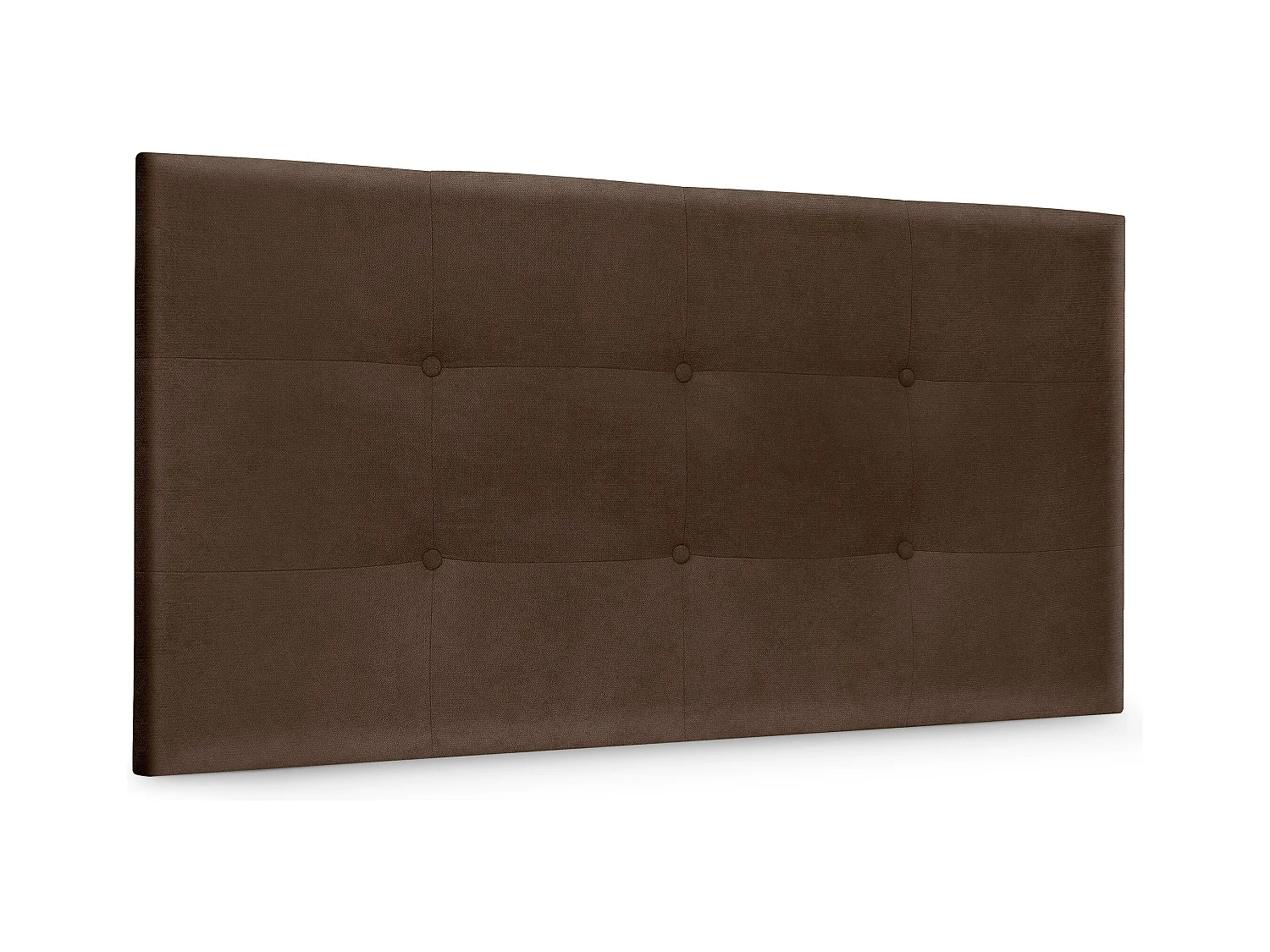 DHOME Tête de lit en tissu Aqualine Capitoné 90x60cm Lits 80/90 - Marron