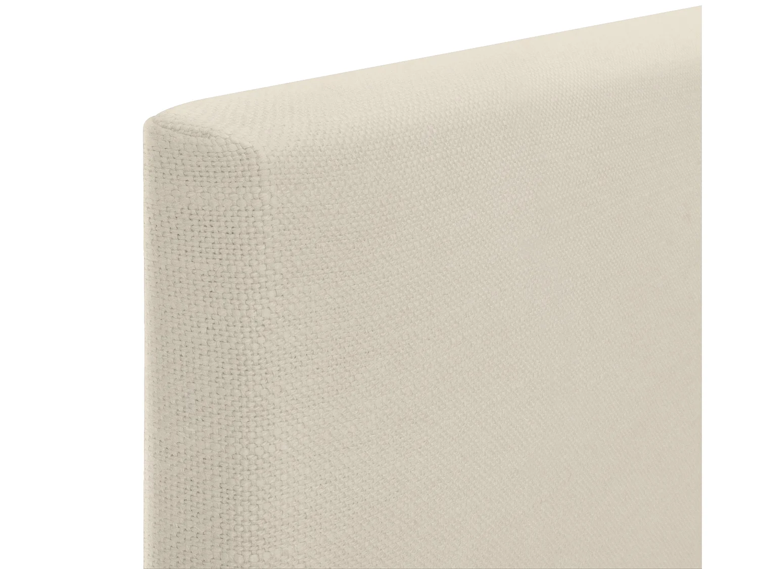 DHOME Tête de lit en lin naturel avec Boutons 110x105cm avec pieds Lits 105 - Beig