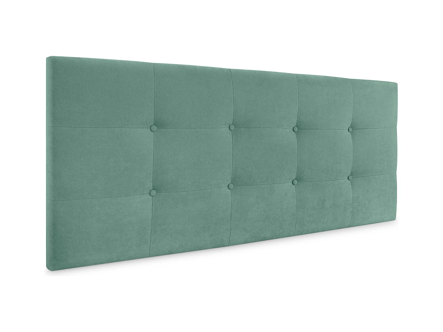 DHOME Tête de lit en tissu Aqualine Capitoné 160x60cm Lits 150/160 - Vert d'eau