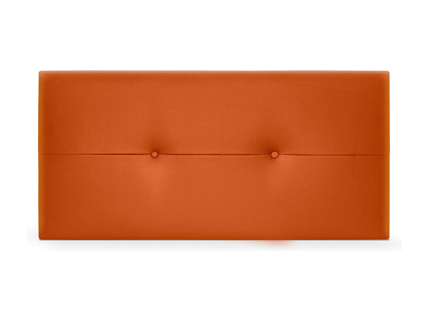 DHOME kunstleer hoofdeinde met knopen 105x50cm bedden 105 - oranje