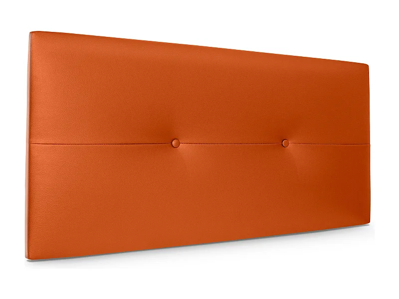 DHOME Tête de lit similicuir avec Boutons 105x50cm Lits 105 - Orange