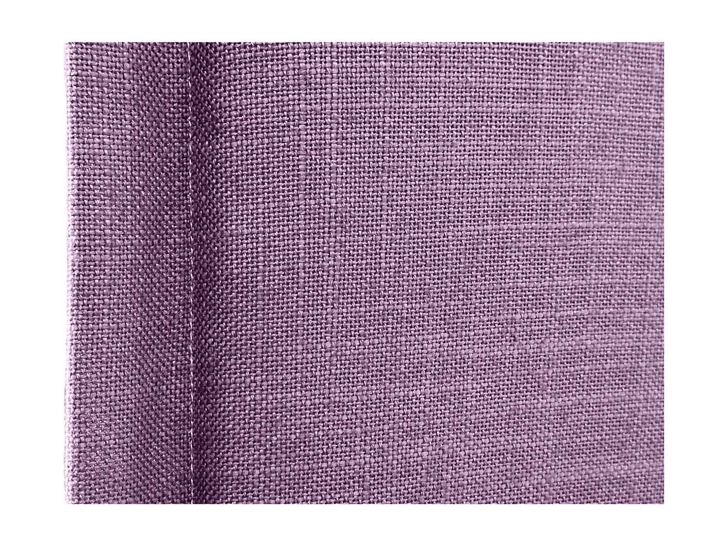 DHOME Tête de lit en lin naturel uni avec passepoils 145x50cm Lits 135/140 - Lilas