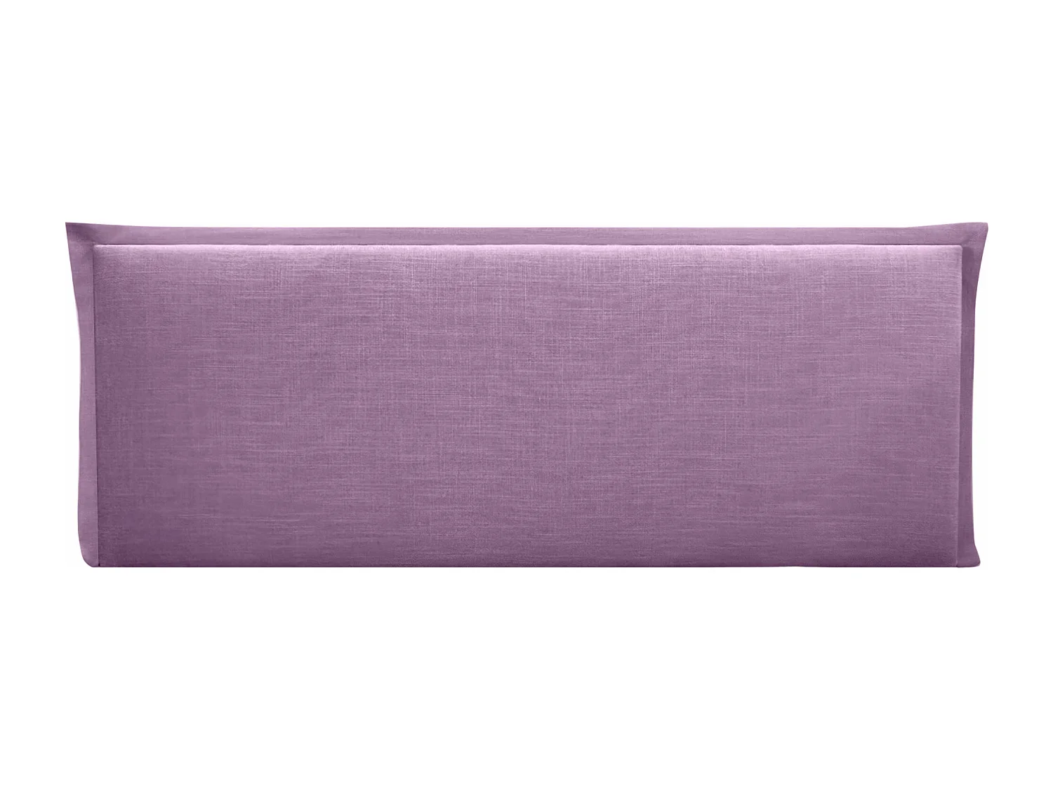 DHOME Tête de lit en lin naturel uni avec passepoils 145x50cm Lits 135/140 - Lilas