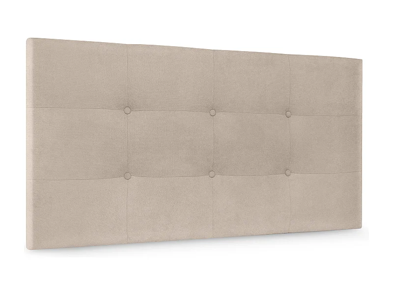 DHOME Aqualine Kopfteil aus getuftetem Stoff, 110 x 60 cm, Betten 105 – Beige