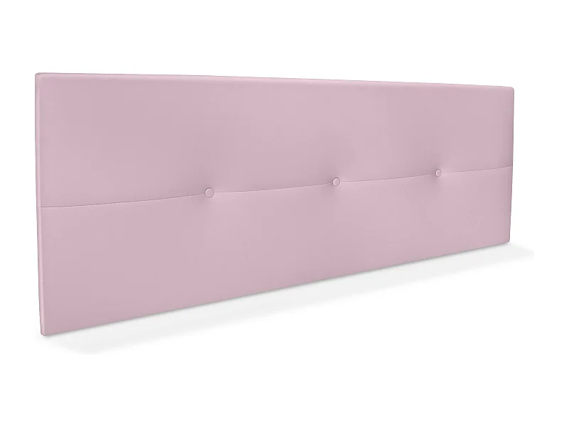 DHOME Kopfteil aus Kunstleder mit Knöpfen 135x50cm Betten 120/135 - Rosa