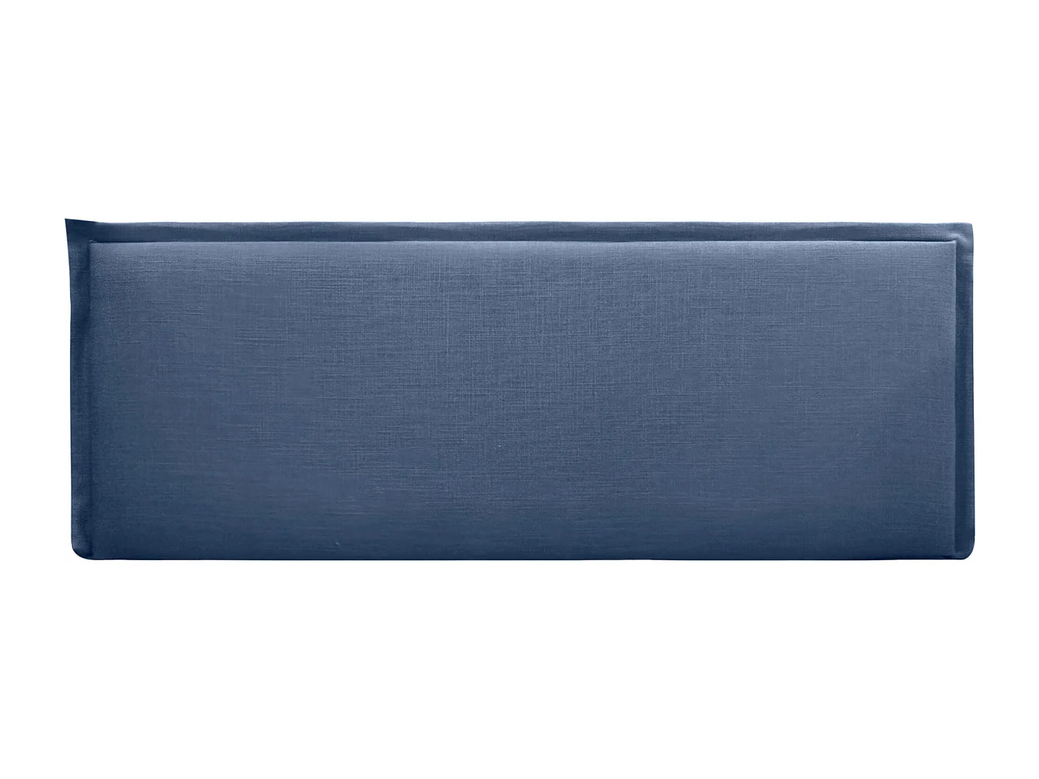 DHOME Tête de lit en lin naturel uni avec passepoils 160x50cm Lits 150/160 - Bleu Marine