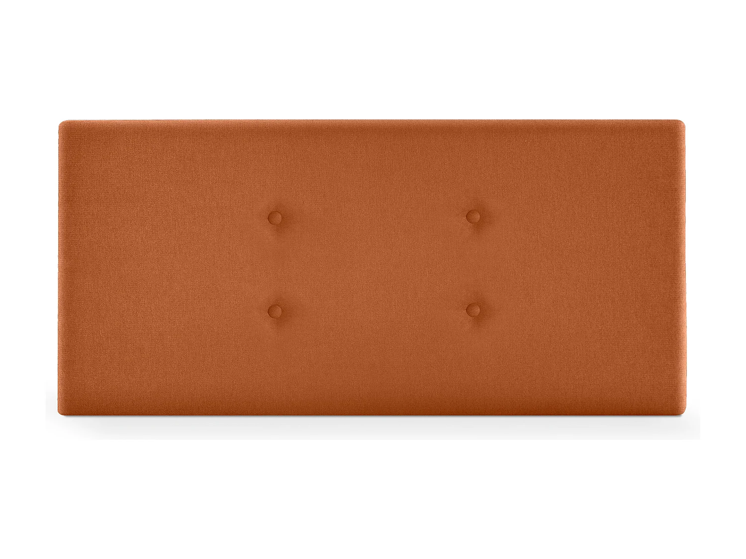 DHOME Cabecero de Tela Aqualine con 2 Hileras de Botones 90x50cm Camas 80/90 - Naranja