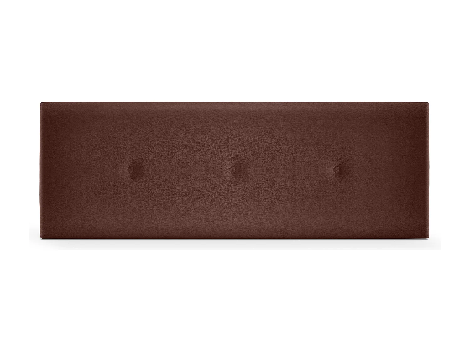 DHOME Testiera in de Similpelle Liscia con bottoni 145x50cm Letti 135/140 - Cioccolato