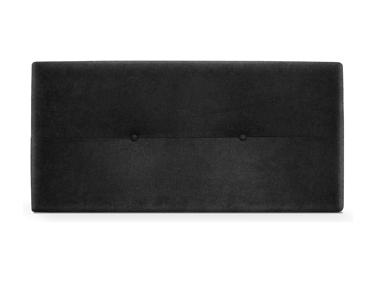 DHOME Tête de lit en tissu Aqualine avec Boutons 105x50cm Lits 105 - Noir
