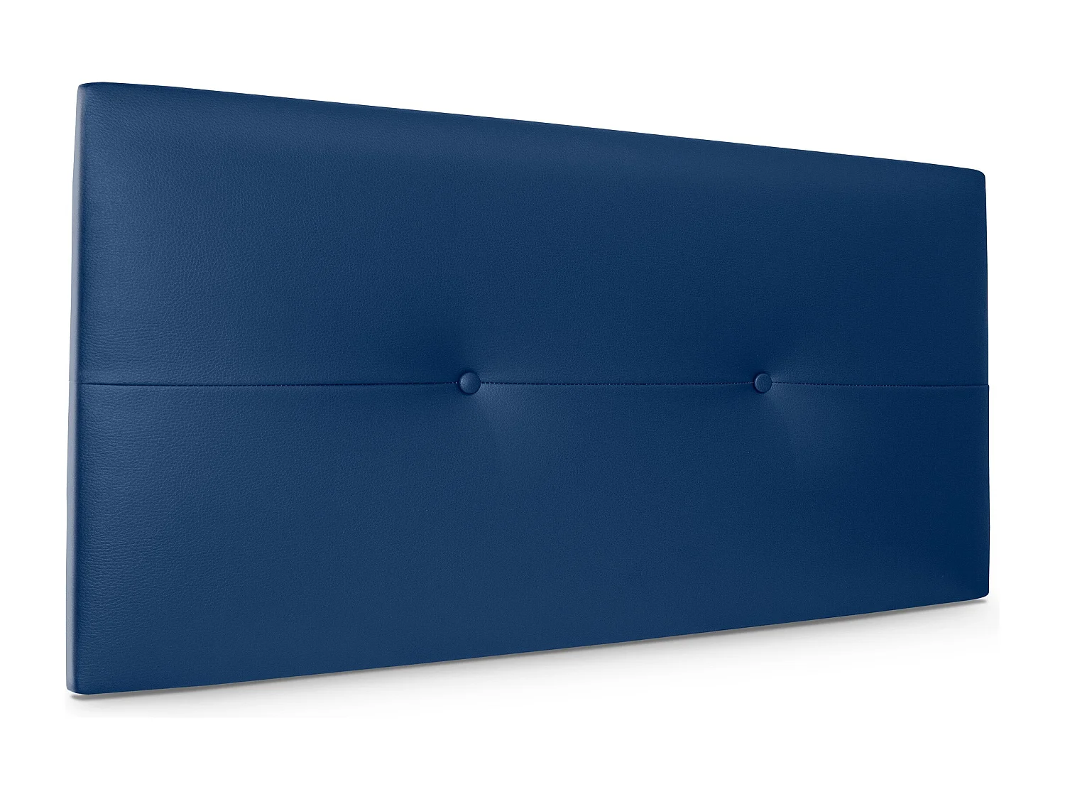 DHOME Kopfteil aus Kunstleder mit Knöpfen 105x50cm Betten 105 - Blau