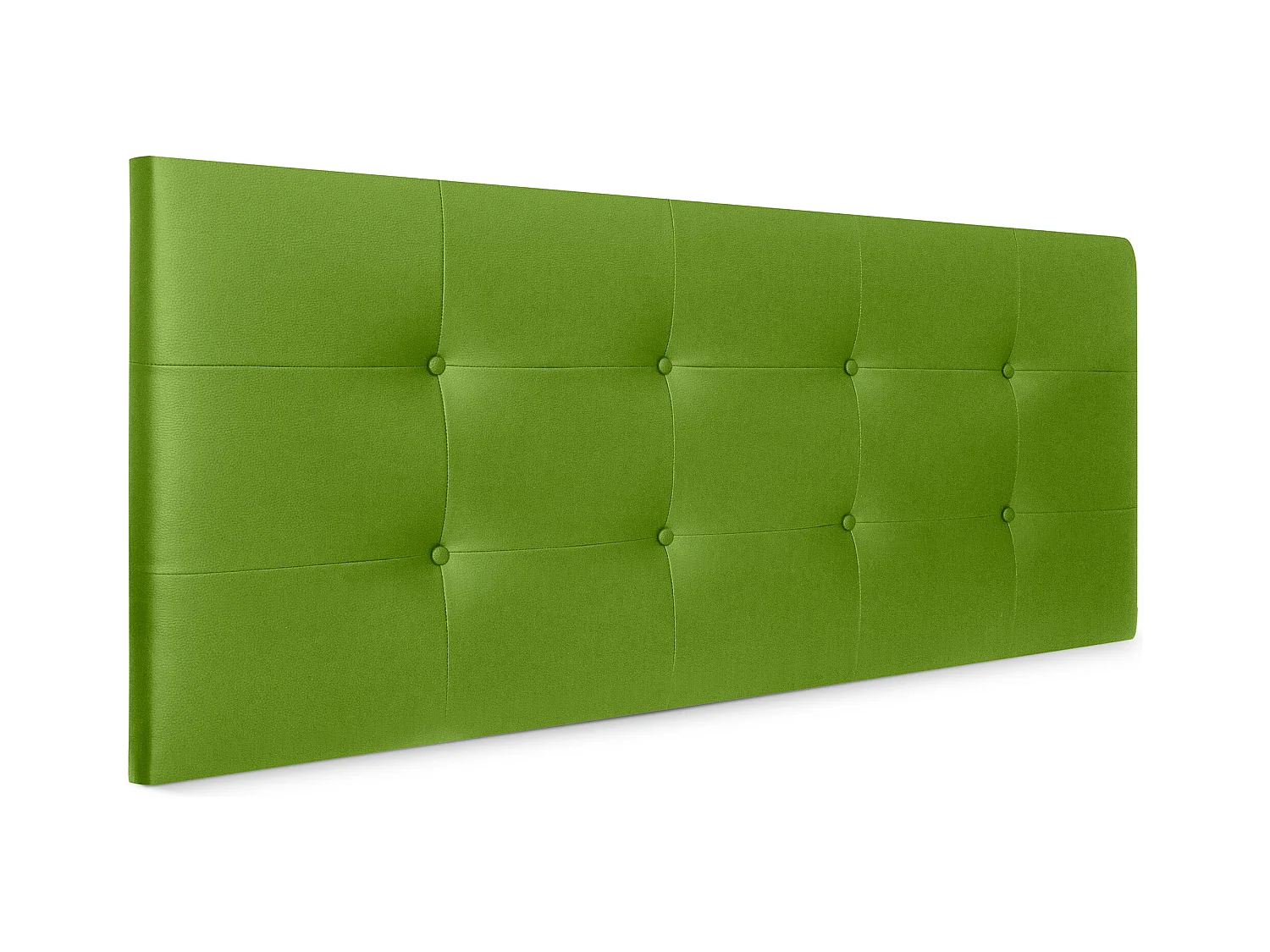 DHOME Tête de Lit en Similicuir Capitonnée 145x60cm Lit 135/140 - Vert