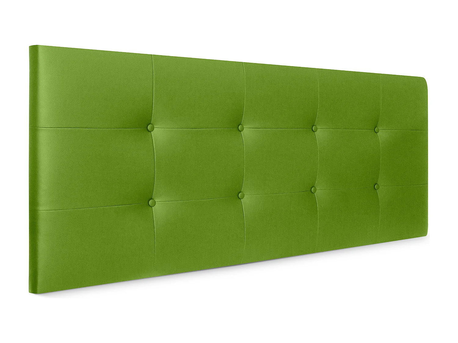 DHOME Getuft kunstleer hoofdeinde 145x60cm voor bedden 135/140 - Groen