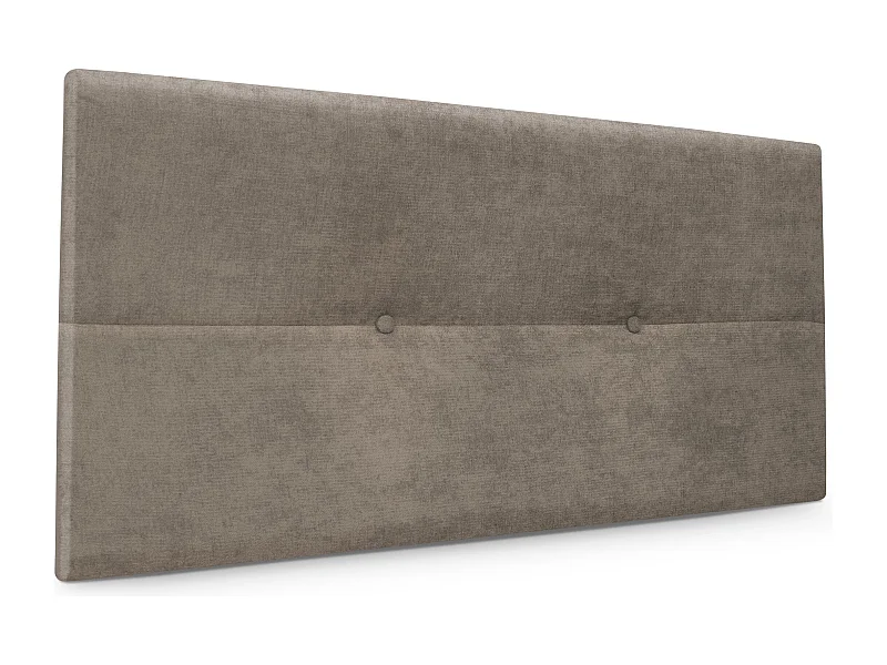 DHOME Aqualine Kopfteil aus Stoff mit Knöpfen 90x50cm Betten 80/90 - Erde