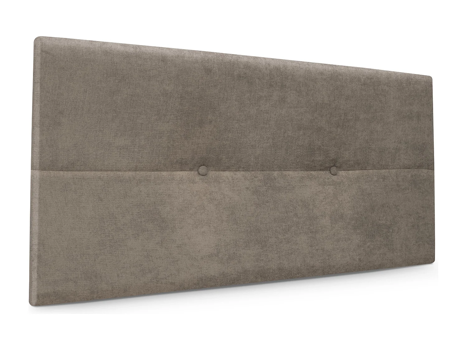 DHOME Testiera in de Tessuto Aqualine con bottoni 90x50cm Letti 80/90 - Terra